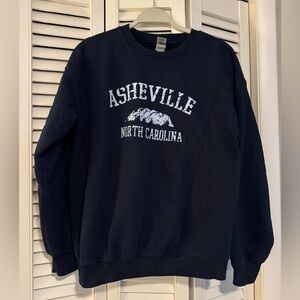 Asheville North Carolina Navy Sweater